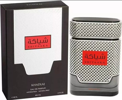 Shiyaaka Silver For Men Eau de Parfum 100ml By KHADLAJ Perfumes Fragrance Scent